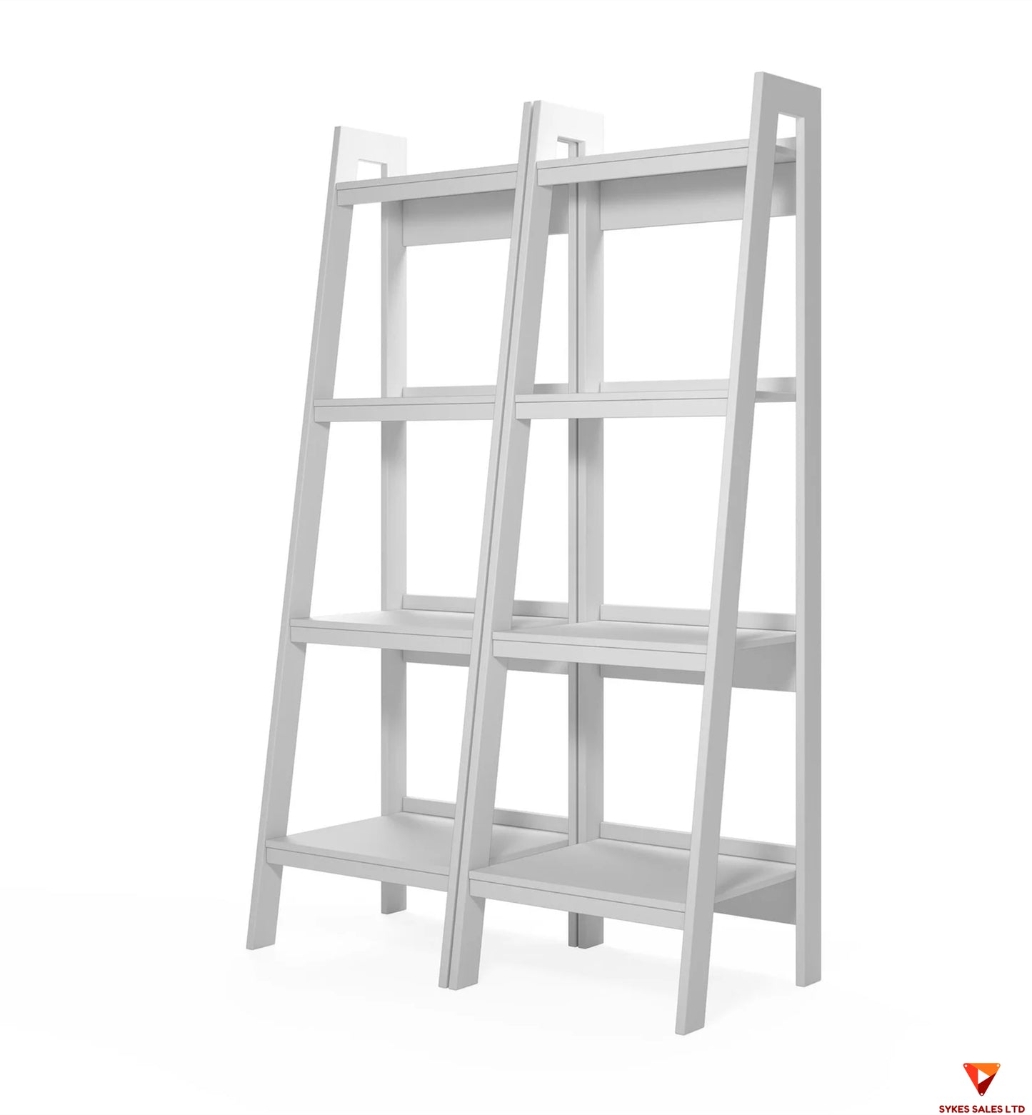 Regina four-layer ladder-shaped bookcase (set of two)