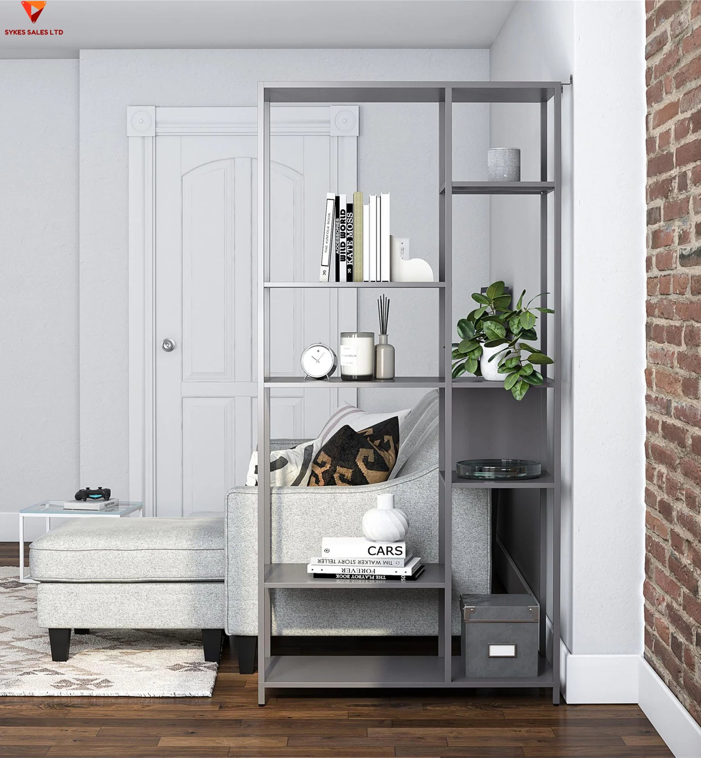 gorgeous metal bookcase